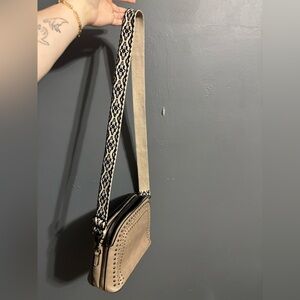 Sam & Hadley brown purse with detachable strap